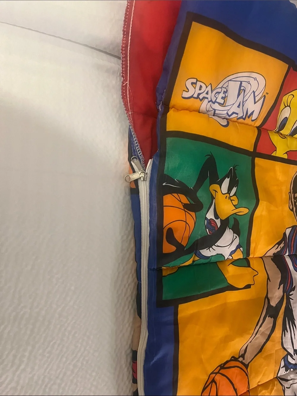 Vintage 90s Space Jam Sleeping Bag‎